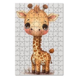 Drevené puzzle Malá žirafa