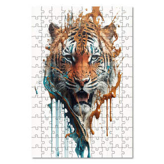 Drevené puzzle Graffiti tiger