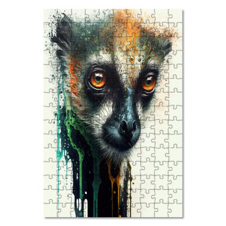 Drevené puzzle Graffiti lemur