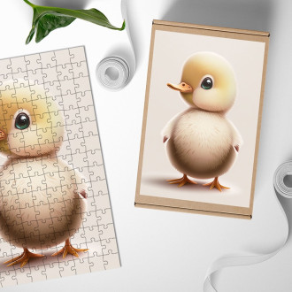 Drevené puzzle Malá kačica
