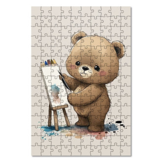Drevené puzzle Malý medvedík