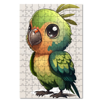 Drevené puzzle Malý papagáj