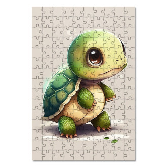 Drevené puzzle Malá korytnačka