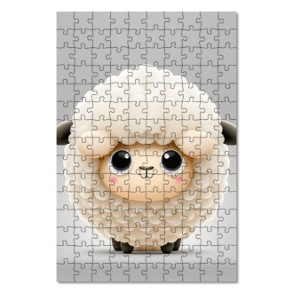 Drevené puzzle Malý ovečka