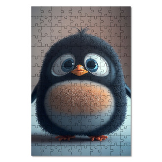 Drevené puzzle Animovaný tučniak