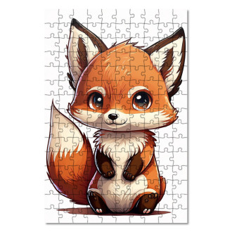 Drevené puzzle Malá líška
