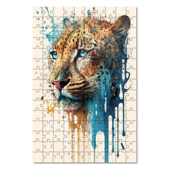 Drevené puzzle Graffiti gepard