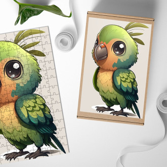 Drevené puzzle Malý papagáj