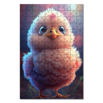 Drevené puzzle Roztomilé kura