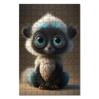 Drevené puzzle Roztomilý lemur