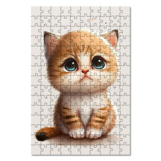 Drevené puzzle Malá mačka
