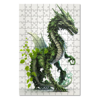 Drevené puzzle Prírodný drak