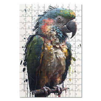 Drevené puzzle Graffiti papagáj