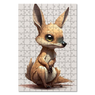 Drevené puzzle Malý klokan