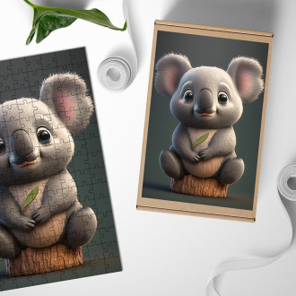 Drevené puzzle Animovaná koala