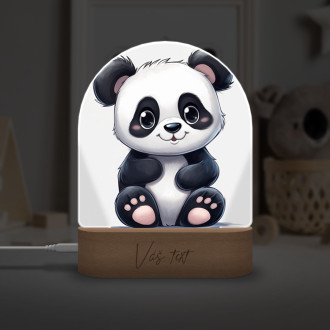 Detská lampička Kreslená Panda