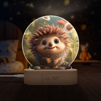 Detská lampička Roztomilý animovaný ježko 2