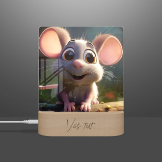 Detská lampička Roztomilá animovaná myška