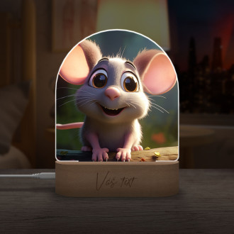 Detská lampička Roztomilá animovaná myška