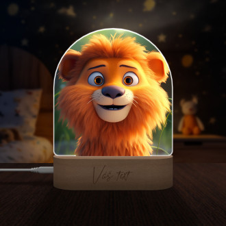 Detská lampička Roztomilý animovaný lev 1