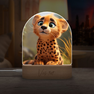 Detská lampička Roztomilý animovaný gepard 1