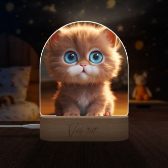 Detská lampička Roztomilá animovaná mačka 1