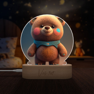 Detská lampička Roztomilý animovaný medvedík
