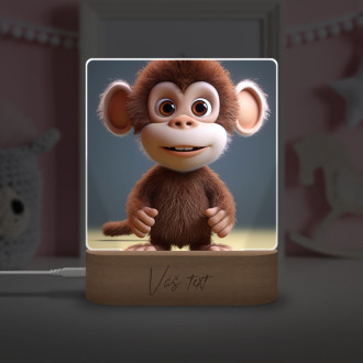 Detská lampička Roztomilá animovaná opice
