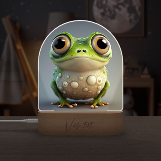 Detská lampička Roztomilá animovaná žabka 1