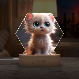Detská lampička Roztomilá animovaná mačka