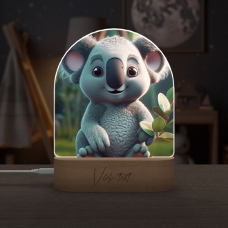 Detská lampička Roztomilá animovaná koala 1