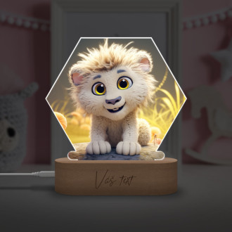 Detská lampička Roztomilý animovaný lev