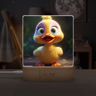 Detská lampička Roztomilá animovaná kačica