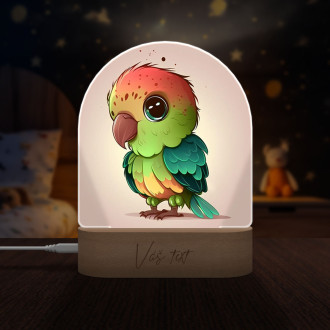 Detská lampička Kreslený papagáj