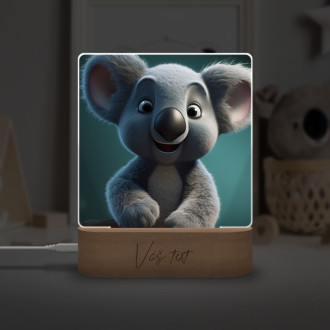 Detská lampička Roztomilá animovaná koala
