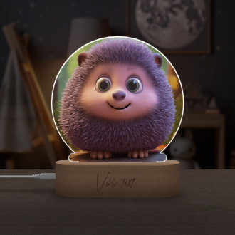 Detská lampička Roztomilý animovaný ježko 1
