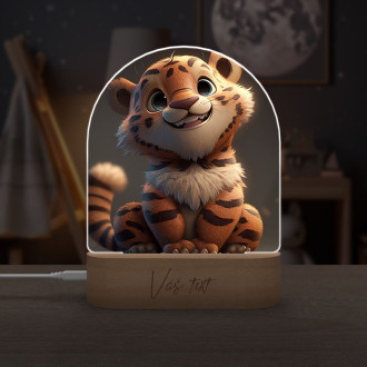 Detská lampička Roztomilý animovaný tiger 2