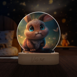 Detská lampička Roztomilý animovaný králik