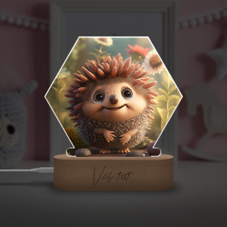 Detská lampička Roztomilý animovaný ježko 2