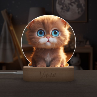 Detská lampička Roztomilá animovaná mačka 1
