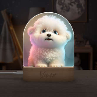Detská lampička Roztomilý animovaný psík