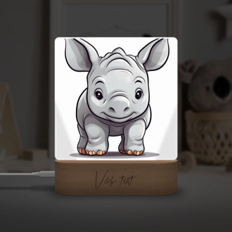Detská lampička Kreslený Nosorožec