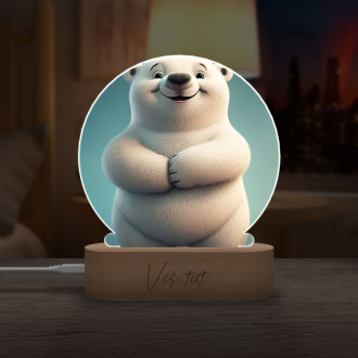 Detská lampička Roztomilý animovaný ľadový medveď
