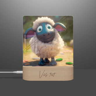 Detská lampička Roztomilá animovaná ovečka
