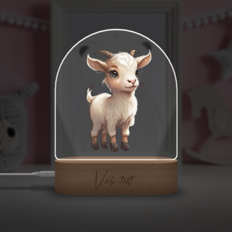 Detská lampička Malá koza transparentná