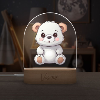 Detská lampička Kreslený Medvedík transparentný