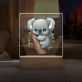 Detská lampička Malá koala transparentná