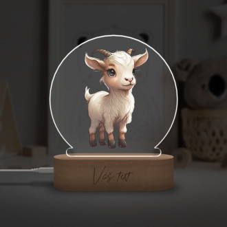 Detská lampička Malá koza transparentná