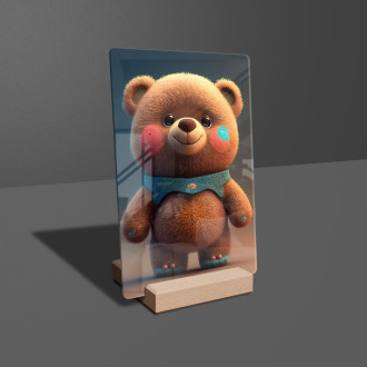 Akrylové sklo Roztomilý animovaný medvedík