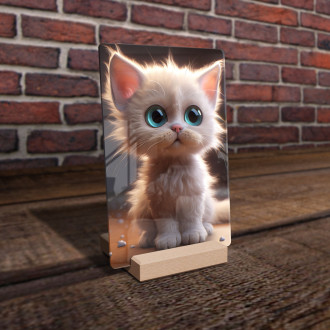 Akrylové sklo Roztomilá animovaná mačka